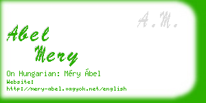 abel mery business card